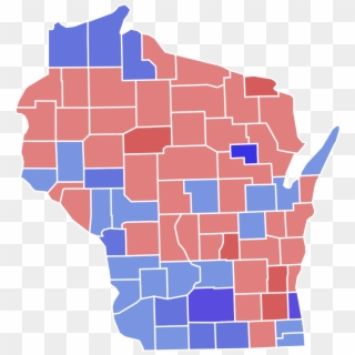 Wisconsin Presidential Election Results 2016, HD Png Download