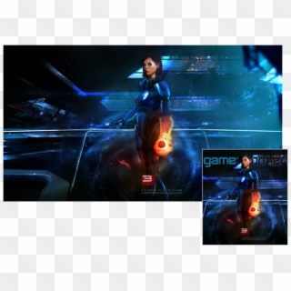 I Had Started To Create This Artwork When The Gi Cover - Mass Effect 3 Art, HD Png Download