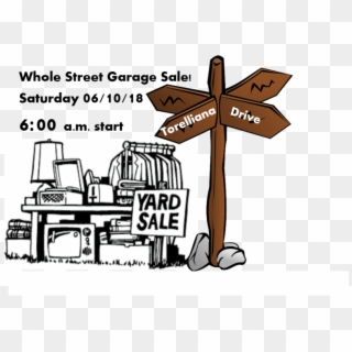 Multiple House Garage Sale 6/10/18 - Yard Sale Clip Art Black And White, HD Png Download