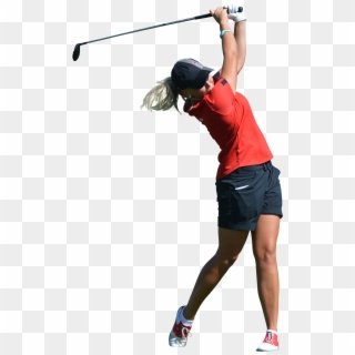 Woman Play Golf Png Image - Woman Playing Golf Png, Transparent Png