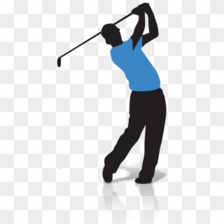 Silhouette Golf Animation Clip Art - Silhouette Transparent Background Golf Clip Art, HD Png Download