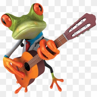 Frog Png - Frog Guitar, Transparent Png
