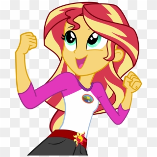 Fist Clipart Easy Cartoon - Sunset Shimmer Sing Eg, HD Png Download