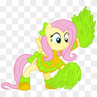 Cheerleader Fluttershy By Yetioner Cheerleader Fluttershy - My Little Pony Equestria Girls Cheerleader, HD Png Download