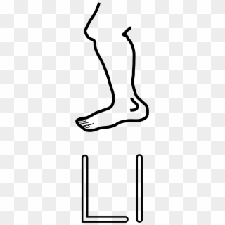 L Is For Leg Clip Arts - Line Drawing Of Leg, HD Png Download