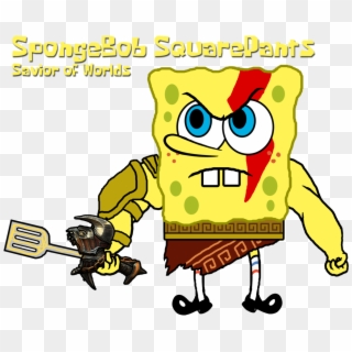 Spongebob Face Png - Spongebob God Of War, Transparent Png