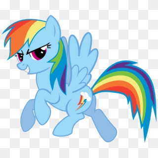 Rainbow Dash Vector Standing Png File - Mlp Rainbow Dash Wins, Transparent Png