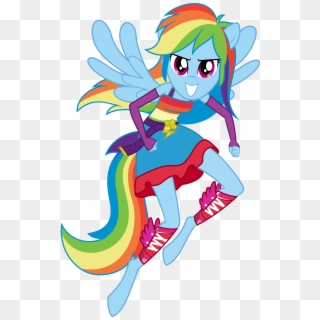 Rainbow Dash Full Anthro Clip Art Stock - Rainbow Dash Equestria Girls Wings, HD Png Download