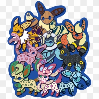 Eeveelutions - Cartoon, HD Png Download