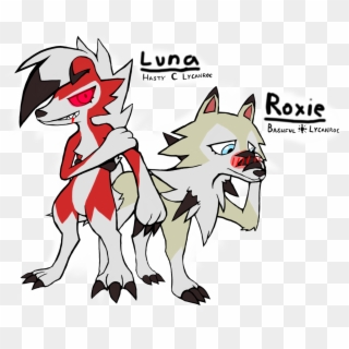 The Lycanroc Sisters my Lycanrocs Of My Poke Team Of - Lycanroc Midday Vs Midnight, HD Png Download
