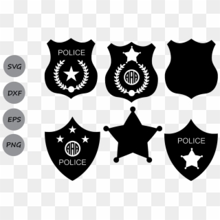 Police Badge Monogram Sheriff Clipart Vector Shield - Logo De Human Rights Without Frontiers, HD Png Download