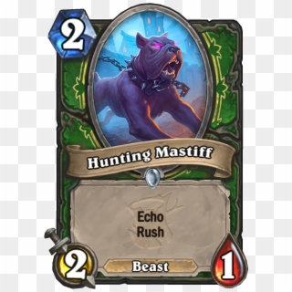 Direfrenzy Token Huntingmastiff Enus - Hearthstone New Cards Witchwood, HD Png Download