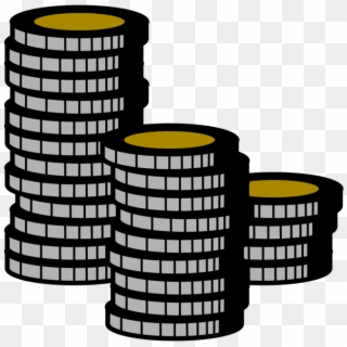 Stacks Of Coins Clipart Free, HD Png Download
