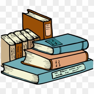 Stack Of Books Clipart, HD Png Download