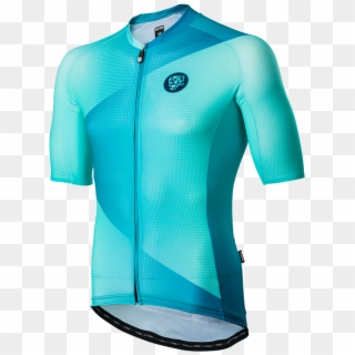 All Day Hologram Cycling Jersey Teal Main   Class Lazyload - Cycling Jersey, HD Png Download