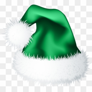 Christmas Hat Png Green - Christmas Hat Vector Blue, Transparent Png