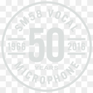 Illustration Shure Sm58 50th Anniversary Edition - Circle, HD Png Download