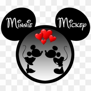 Minnie Mickey Silhouette Photo - Minnie And Mickey Vector, HD Png Download