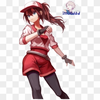 Female Fire Pokemon Trainer, HD Png Download