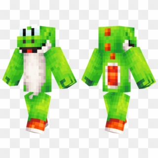 Transparent Yoshi Png - Yoshi Minecraft Skin Template, Png Download