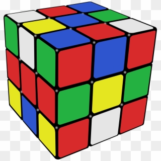 Cube Clipart Link - Rubik's Cube Png, Transparent Png