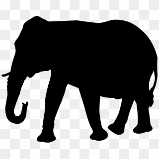 Elephant Silhouette Png Transparent Clip Art Image, Png Download