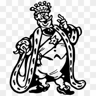 Transparent Monarchy Clipart - King Black And White Png Cartoon, Png Download