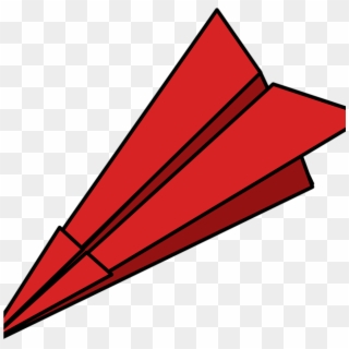 Paper Airplane Clipart Plane Folded Dart Free Vector - Fold Paper Airplane Png, Transparent Png