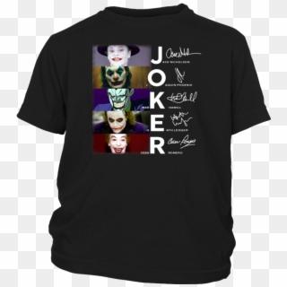 Joker Jack Nicholson Joaquin Phoenix Mark Hamill Heath - Joaquin Phoenix Joker T Shirt, HD Png Download