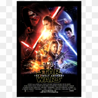 New Star Wars - Original Star Wars The Force Awakens Poster, HD Png Download