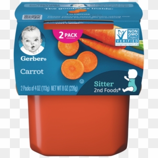 2nd Foods Carrot - Gerber Baby Food, HD Png Download