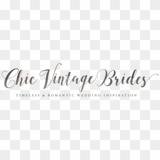 Chic Vintage Brides Logo, HD Png Download