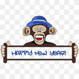 Funny Monkey Png - Monkey New Year 2019, Transparent Png