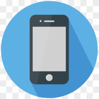 Cell Phone Icon Png -flat Design Icon - Phone Flat Design Png, Transparent Png