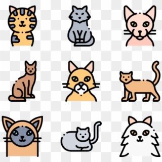 Cats - God Icons Cartoon, HD Png Download