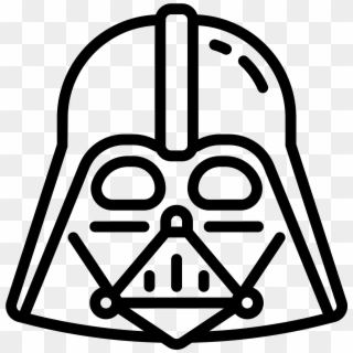 Transparent Darth Vader Black And White Clipart - Vector Darth Vader Icon, HD Png Download