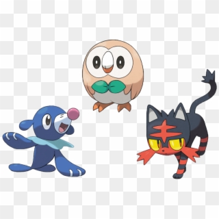 Pokémon Sun And Moon Pokémon Ultra Sun And Ultra Moon - Starters For Sun And Moon, HD Png Download