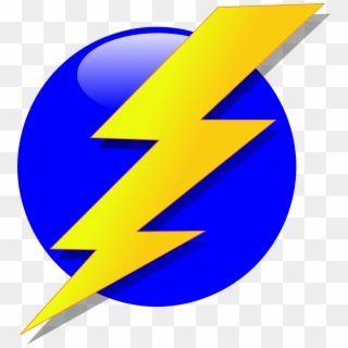 Yellow And Blue Lighting Bolt, HD Png Download