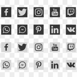 Social Networks, Icon, Social Media, Whatsapp - Social Media Share Icons Png, Transparent Png