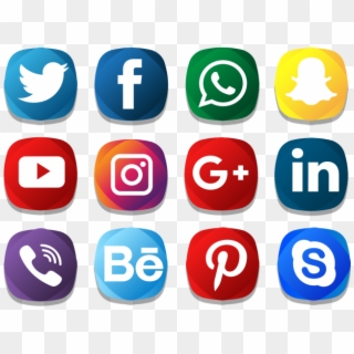 Transparent Background Social Media Logos, HD Png Download