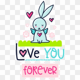Hand Drawn Love You To Forever Cartoon Card Vector - Cartoon, HD Png Download