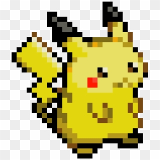 Pikachu Pokémon Yellow Image Pixel - Pikachu Pixel Art, HD Png Download