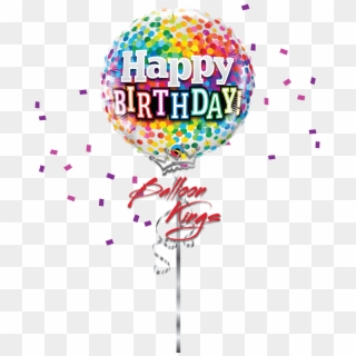 Birthday Rainbow Confetti - Balloon Qualatex Happy Birthday, HD Png Download