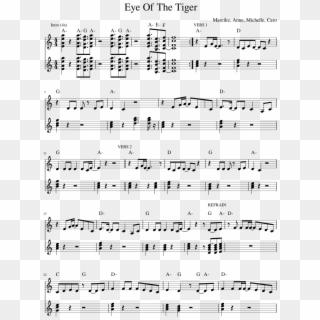 Eye Of The Tiger Violin Notes, HD Png Download