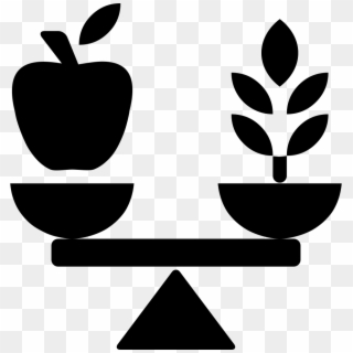 Apple Clipart Healthy Food - Balanced Diet Icon Png, Transparent Png
