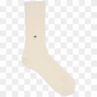 Dueple S Creme Colored Left Sock - Sock, HD Png Download