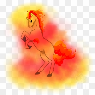 Ponyta Used Flame Charge By Silverthecreator - Stallion, HD Png Download