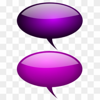 Purple Speech Bubbles With Reflections Vector Drawing - Colour Full Bubble Transparent Background, HD Png Download