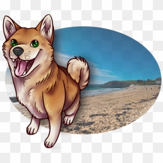 Beach Shibes - Dog Yawns, HD Png Download