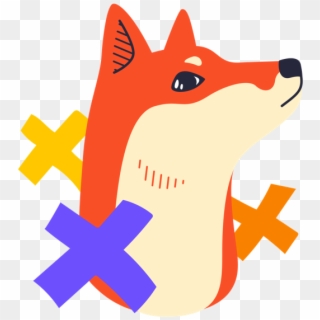 Shibe Stickers Messages Sticker-1 - Red Fox, HD Png Download